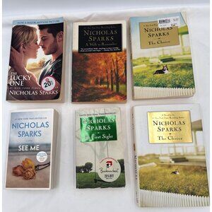Nicholas Sparks 6 Book Bundle Paperback Books